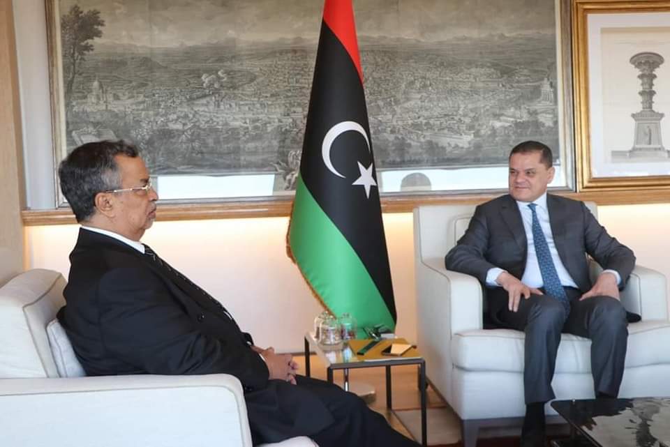 Le Ministre des Affaires Étrangères rencontre le Premier Ministre du Gouvernement d’Unité Nationale Libyen.