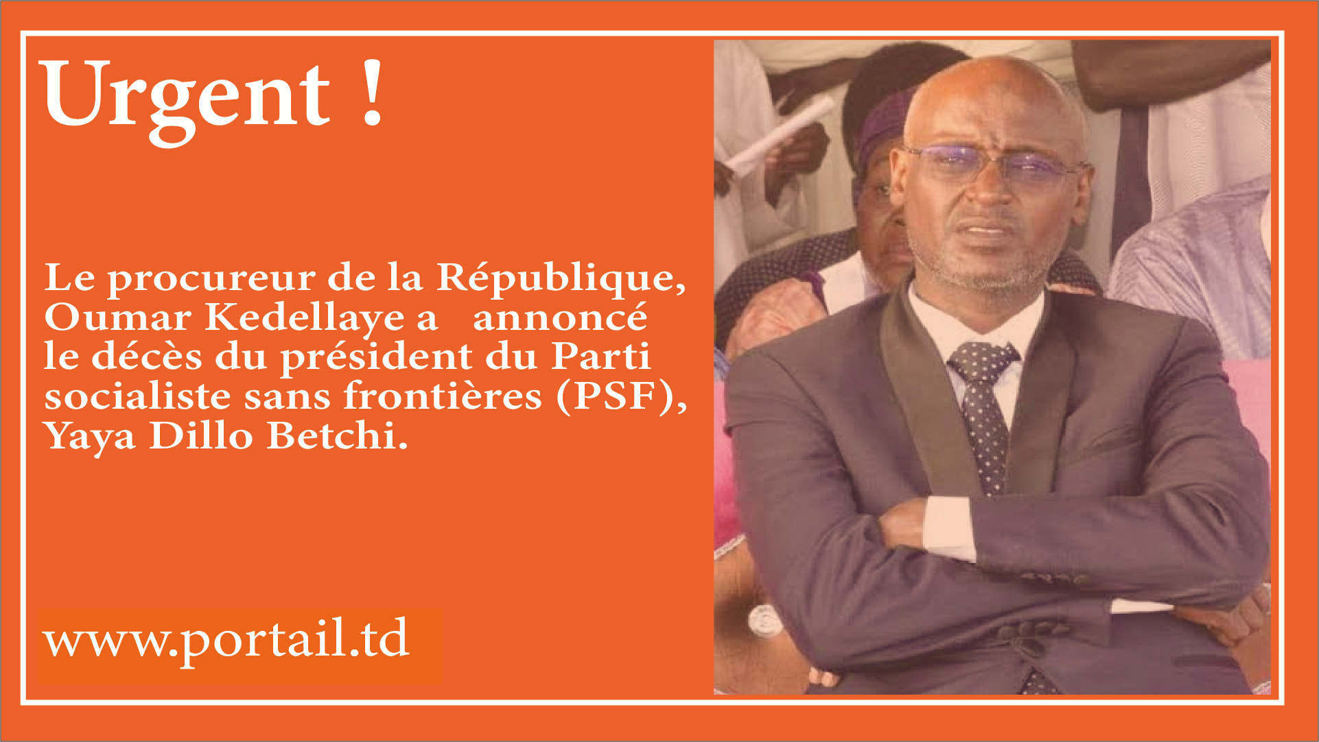 Le président du Parti socialiste sans frontières (PSF) Yaya Dillo n’est plus.