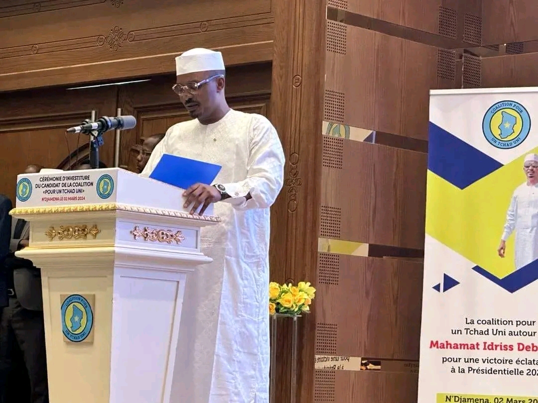 Discours Volet 1 de MIDI : Le candidat de la Coalition Tchad Uni a rendu hommage aux forces de défense et de sécurité et au président de l’Assemblée Nationale