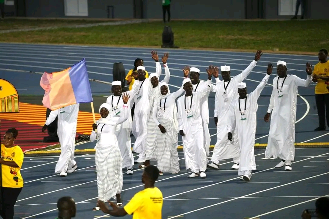 13eme Jeux Africains de la Jeunesse: Les sportifs tchadiens ont pris part au défilé d’ouverture