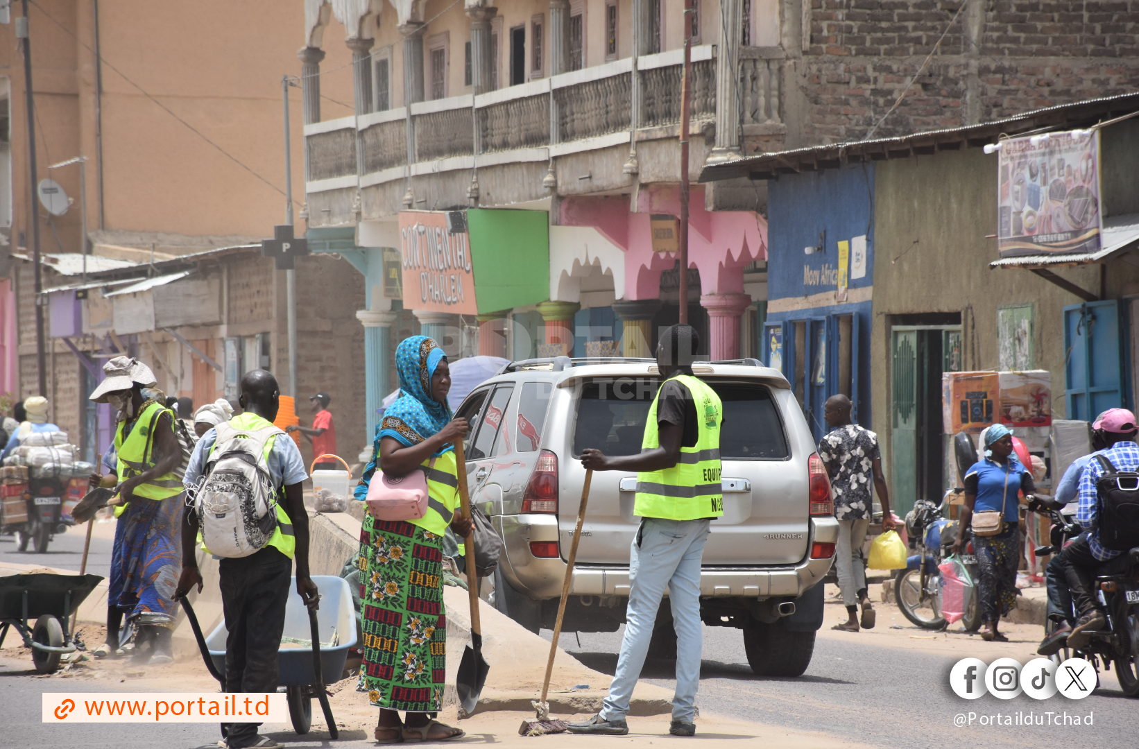 Tchad-propriété : le risque d’accident pèse sur les balayeurs des voies publiques.