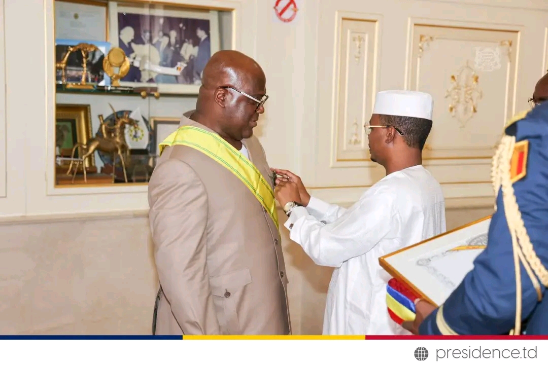 Félix Tshisekedi élevé à la Dignité de Grand Croix dans l’Ordre National du Tchad