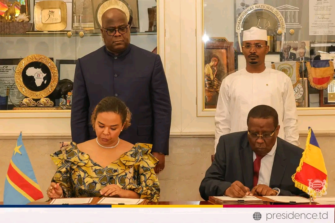 Visite d’État de Félix Tshisekedi à N’Djamena : Signature de trois Accords clés entre la RDC et le Tchad