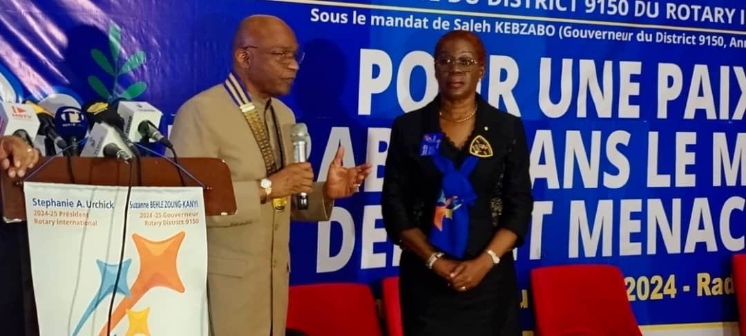 Dr Suzanne Behle Zoung-Kanyi remplace Saleh Kebzabo à la tête du District 9150 de Rotary International