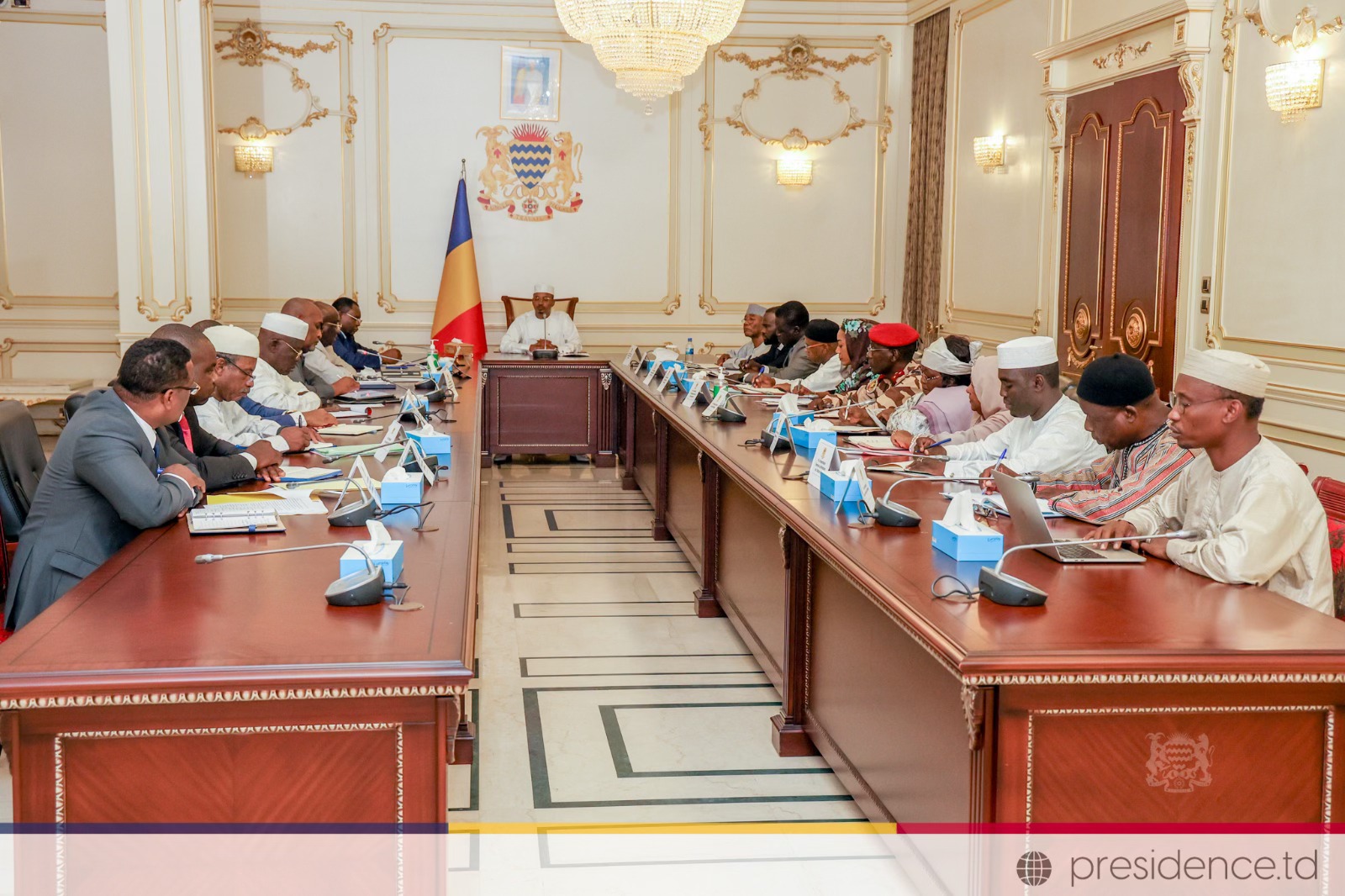 Le Président Mahamat Idriss Deby Itno rencontre le Comité National de Prévention et de Gestion des Inondations