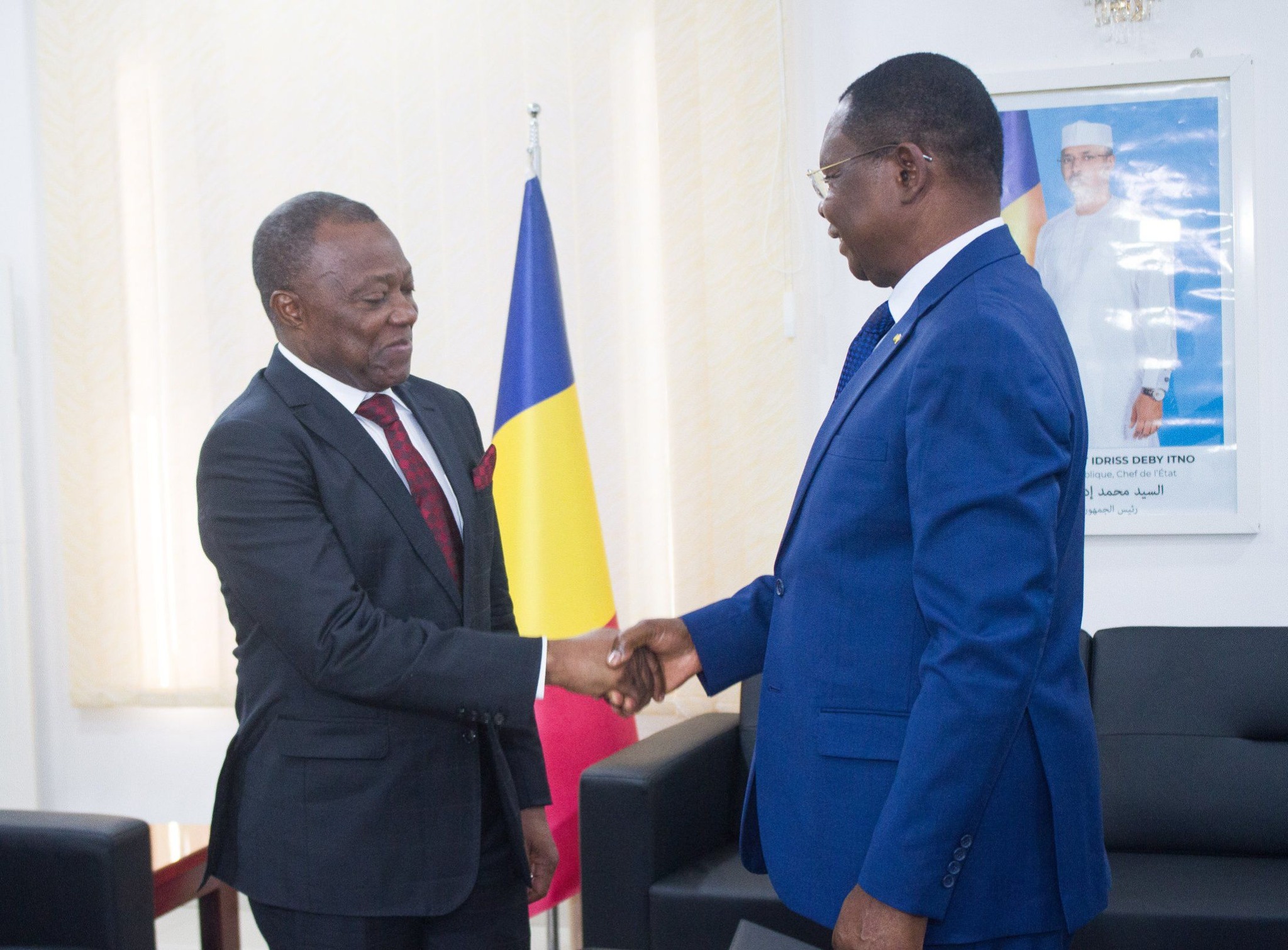 Tchad-Gabon : le Premier ministre tchadien reçoit le Président de la Cour constitutionnelle gabonaise