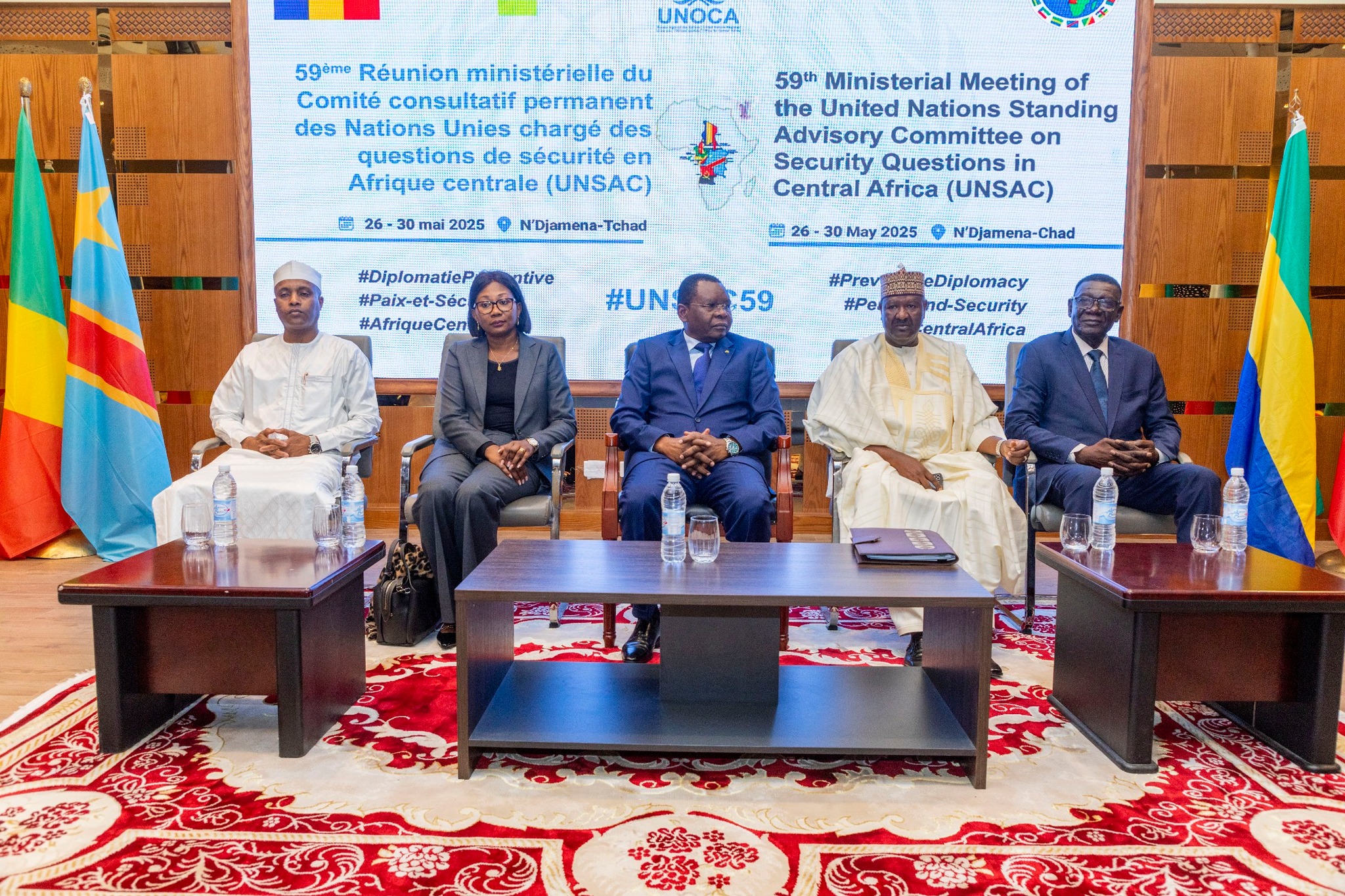 N’Djamena accueille la 59ème réunion ministérielle de l’UNSAC : Le Tchad réaffirme son engagement pour la paix en Afrique centrale