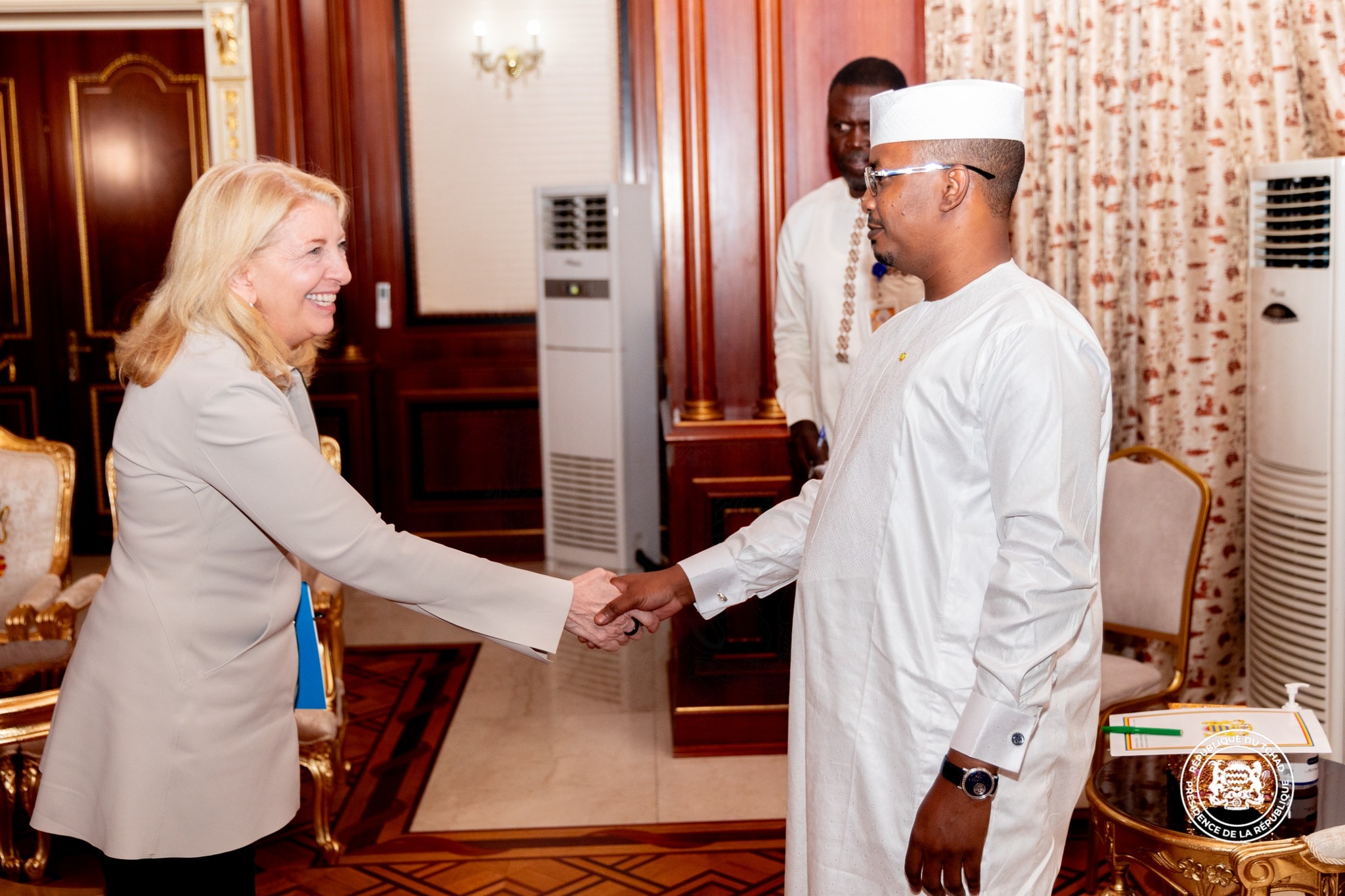 Le Président Mahamat Idriss Déby Itno reçoit la Directrice exécutive de l’UNICEF en visite officielle au Tchad