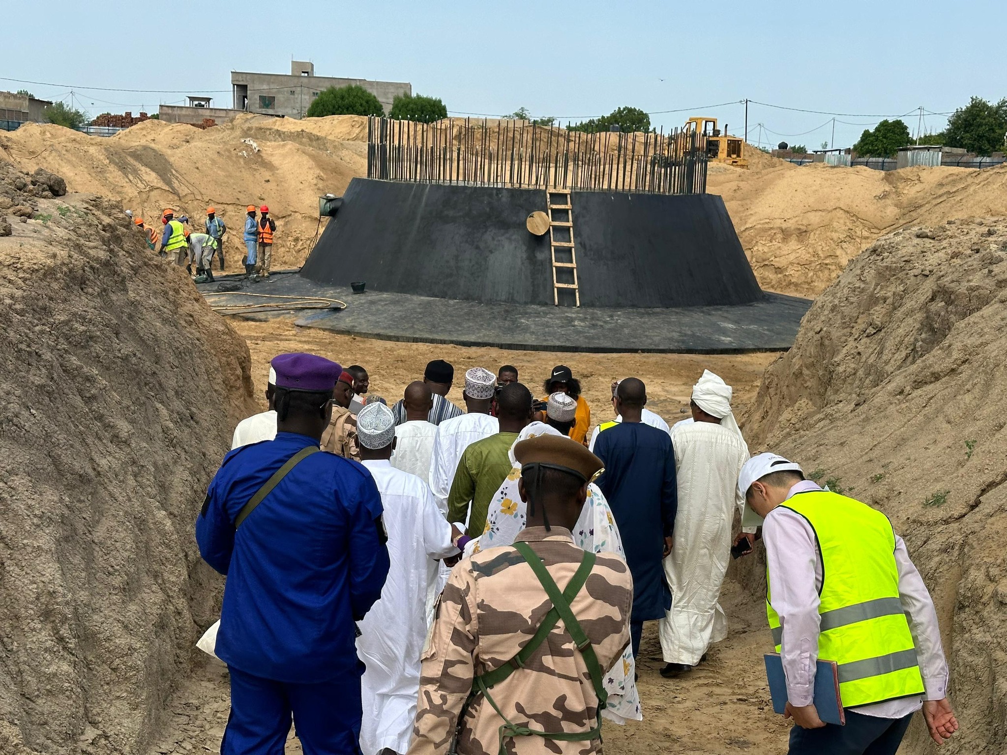 Visite ministérielle à Guinebor : Le chantier du château d’eau évalué à 40 % de réalisation