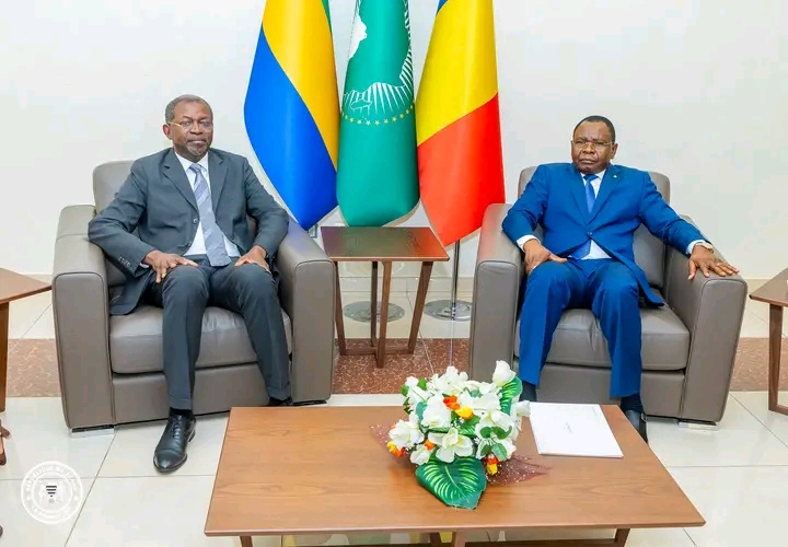 Le Vice-président gabonais Séraphin Moundounga en visite d’amitié et de travail au Tchad