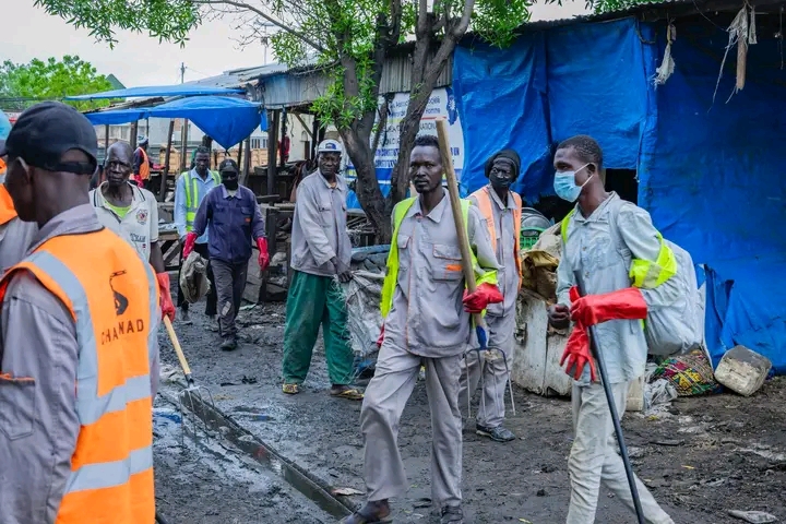 N’Djamena : Opération de nettoyage et de désinfection au marché Al Farah