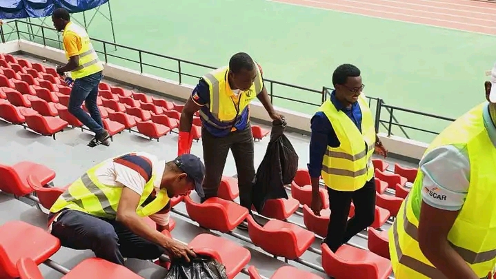 Le Ministère de la Jeunesse et des Sports lance une opération de nettoyage au Stade Olympique Maréchal Idriss Déby Itno