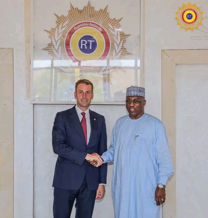 Le Président de l’Assemblée nationale reçoit Charles Sitzenstuhl à N’Djamena