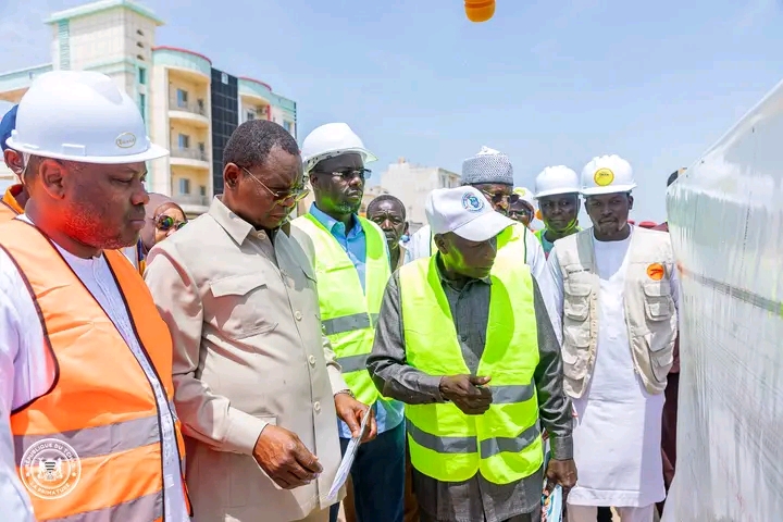 Le Premier ministre Amb. Allah Maye Halina en visite d’inspection des chantiers routiers à N’Djamena