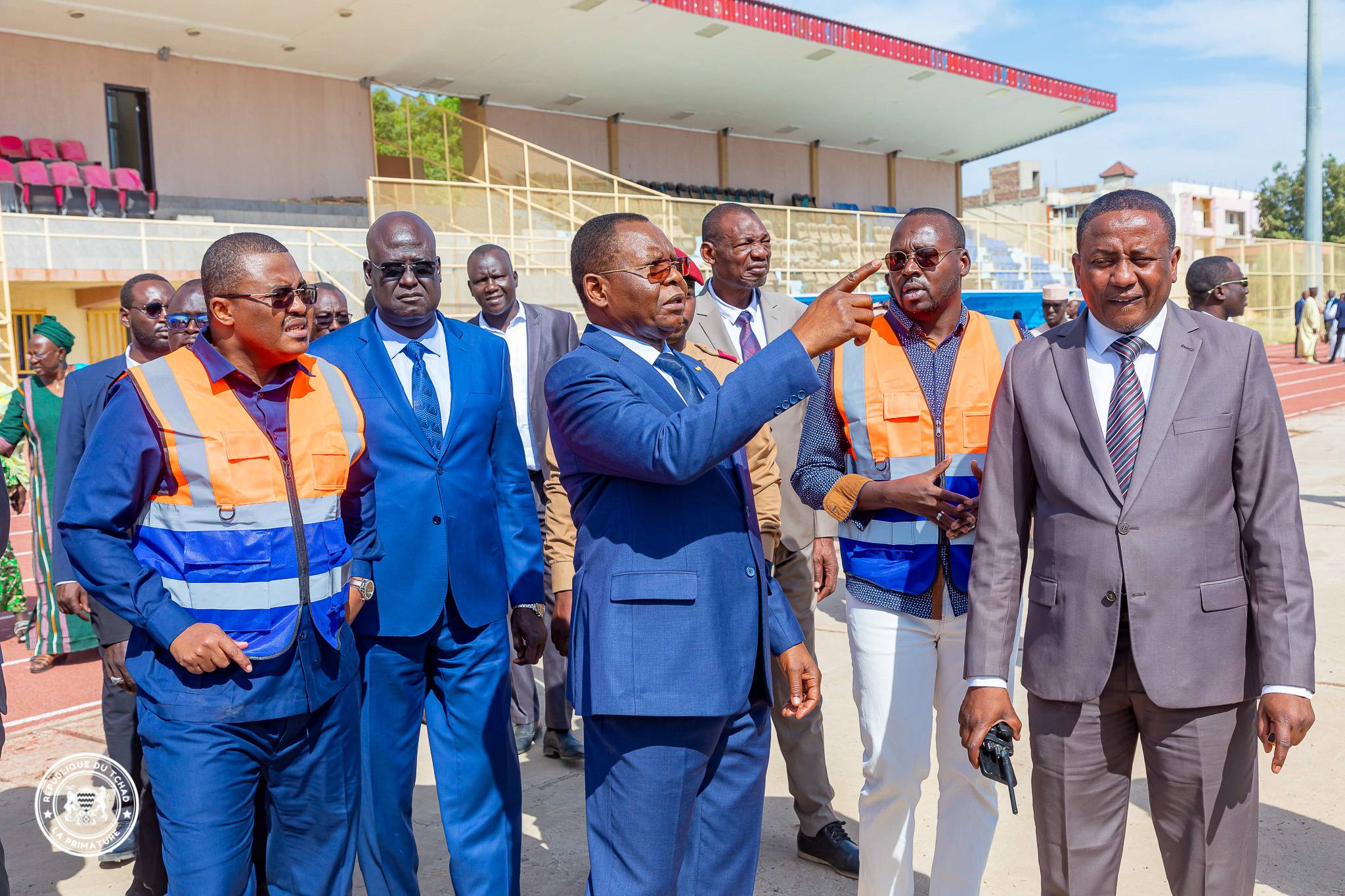 N’Djamena : Le Premier Ministre inspecte le chantier de rénovation du Stade Idriss Mahamat Ouya