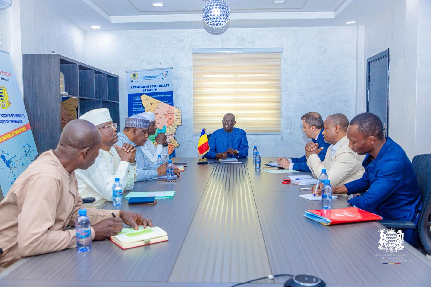 Télécommunications : le Ministre Boukar Michel échange avec le Directeur général de l’ARTEL Tchad sur l’amélioration des réseaux