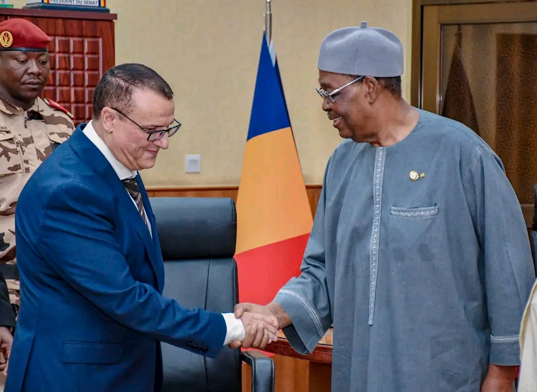 Coopération Tchad–Algérie : Dr. Haroun Kabadi échange avec l’ambassadeur Fayçal Jaouti