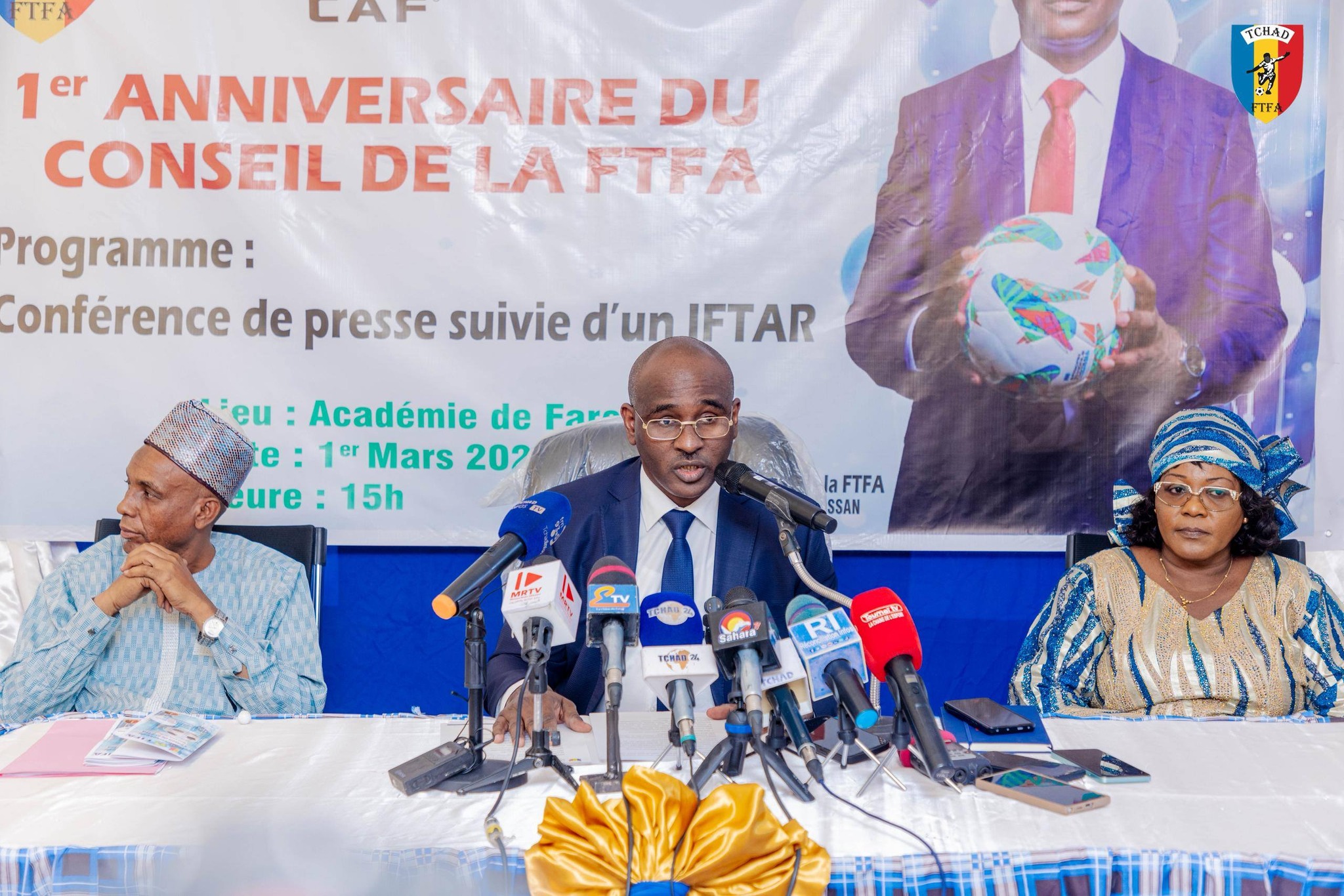 La Fédération Tchadienne de Football Association célèbre le premier anniversaire de son Conseil par une conférence de presse et un IFTAR collectif