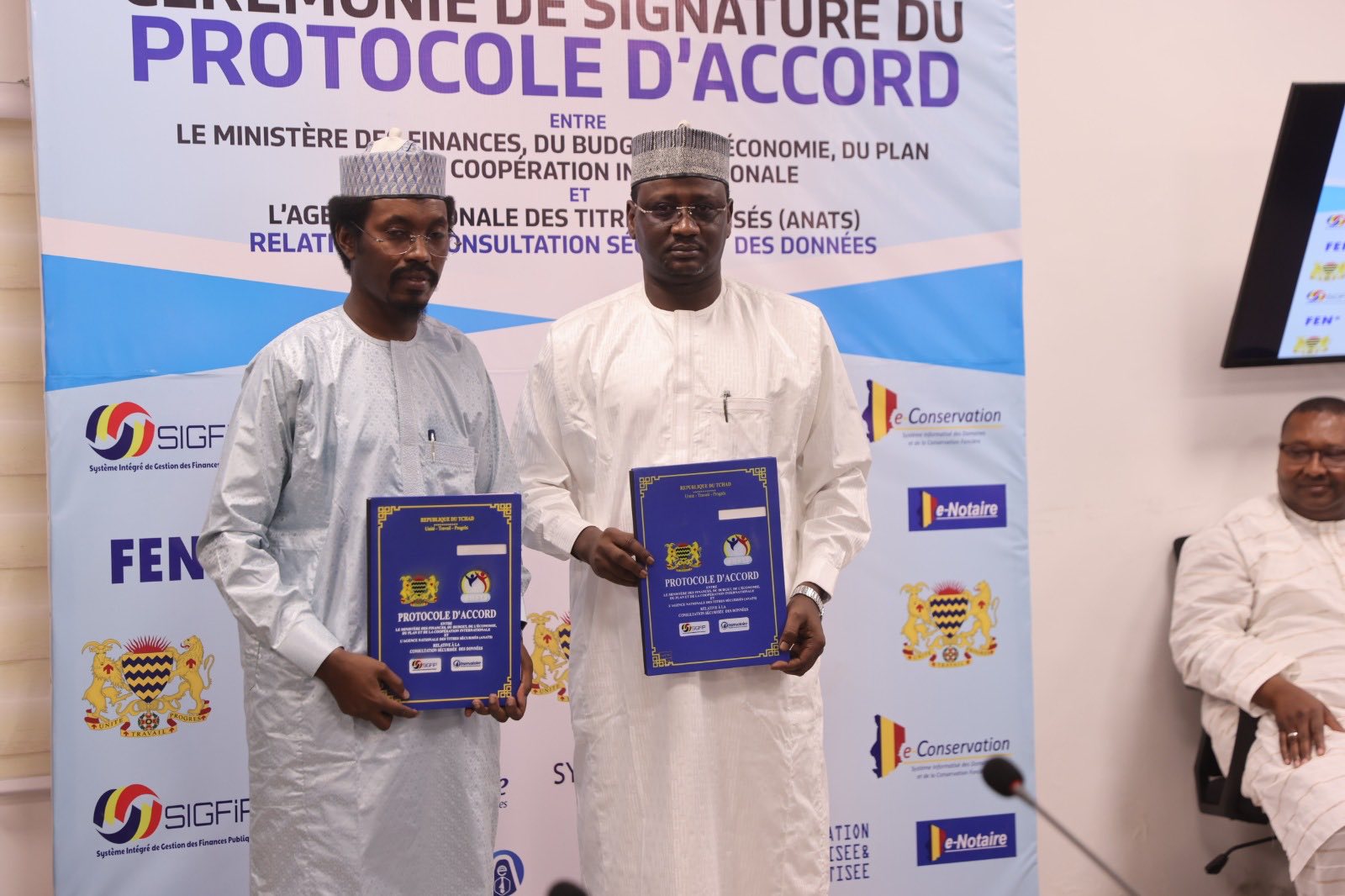 Signature d’un protocole d’accord entre le Ministère des Finances et l’ANATS pour l’accès sécurisé au Registre National Biométrique