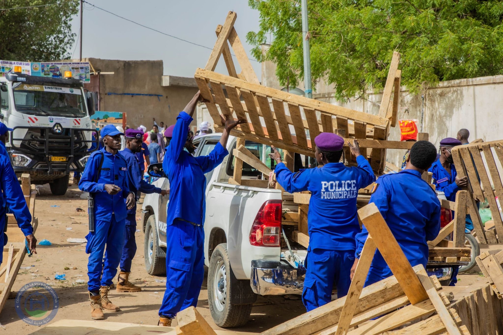 N’Djamena : opération de déguerpissement sur l’avenue Félix Malloum