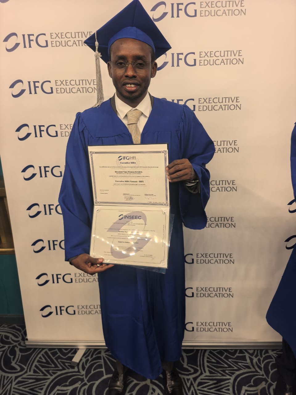 Le maire Djamal Yaya Moussa diplômé d&rsquo;un MBA de l&rsquo;Université Paris 1 Panthéon-Sorbonne