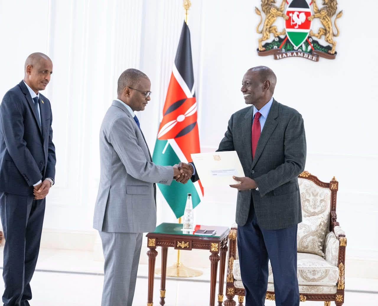 Forum africain de l’eau : le Président kényan William Ruto reçoit l’émissaire du Chef de l’État tchadien